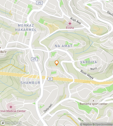 Map of scavenger hunt walking tour for Whispers of the Mountain and the Sea: The Haifa Hunt