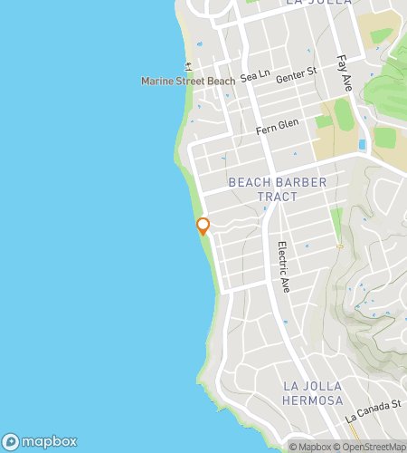Map of scavenger hunt walking tour for Oh, La Jolla!: The Coastal California Hunt