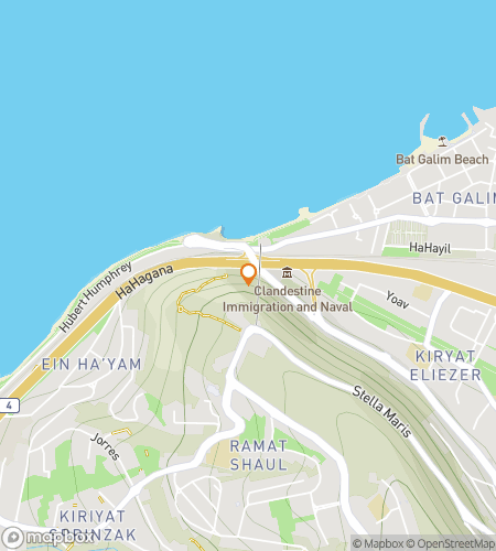 Kart over skattejakt-vandretur for hvisken fra fjellet og havet: The Haifa Hunt