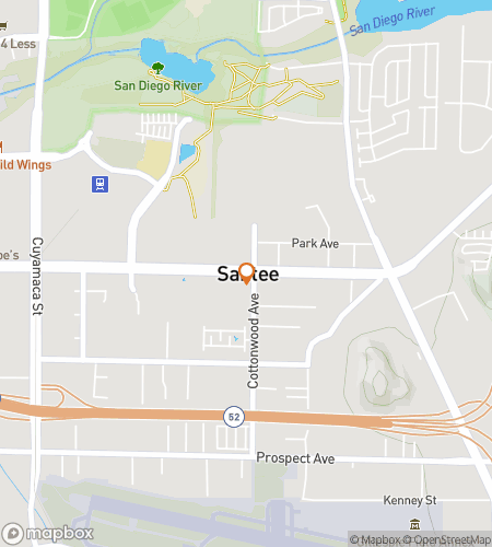 Map of scavenger hunt walking tour for Santee Scavenger Hunt