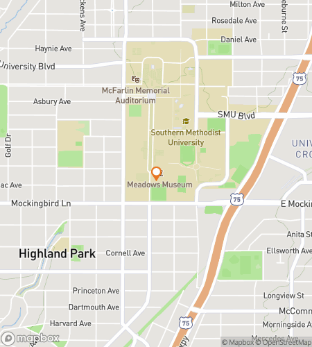 Map of scavenger hunt walking tour for Sho & Tell: SMU’s Ultimate Hunt