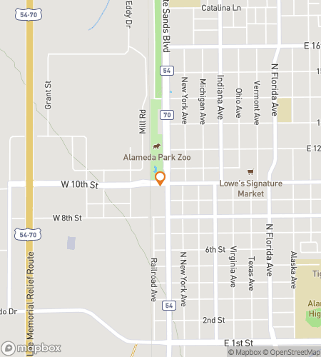 Karte der Schnitzeljagd-Wanderung f&uuml;r Alamogordo&colon; Desert Light & Downtown Delights