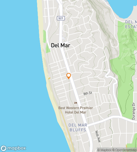 Karte der Schnitzeljagd-Walking-Tour für die Del Mar Discovery Dash