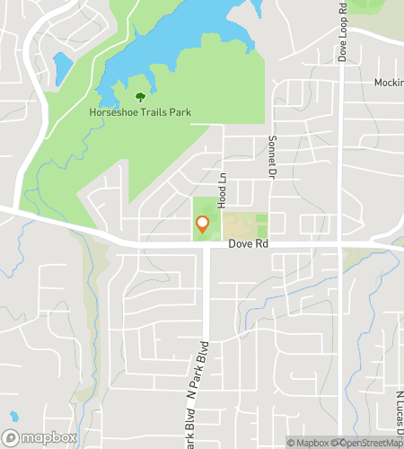 Map of scavenger hunt walking tour for Taking Flight: The Dove Park Adventure