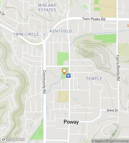 Poway Prowl&colon; Parklar&comma; Yollar & Ge&ccedil;mi&scedil; scavenger hunt y&uuml;r&uuml;y&uuml;&scedil; turu haritas&inodot;