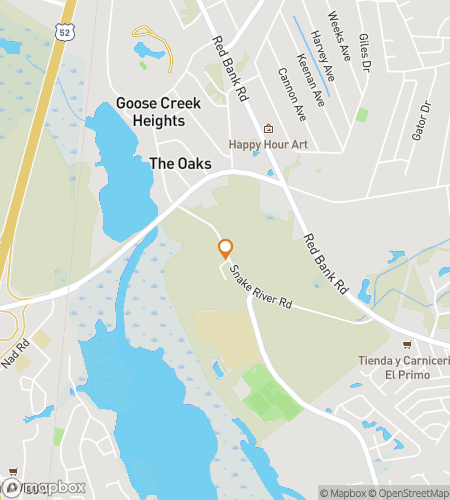 Map of scavenger hunt walking tour for Goose Creek Giddy-Up Galore