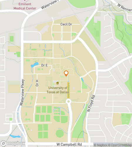 Map of scavenger hunt walking tour for Cosmic Clue Chase: UTD Adventure