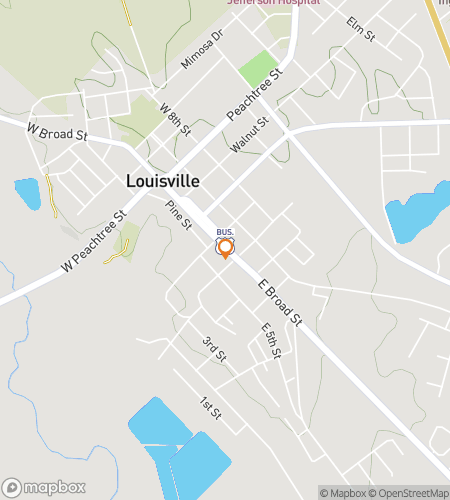 Map of scavenger hunt walking tour for Louisville Loot & Laughs Hunt