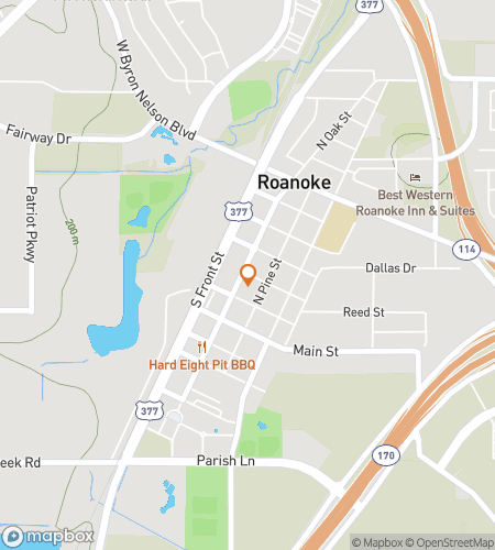 Mapa del recorrido a pie de b&uacute;squeda del tesoro para "Round Up the Clues In Roanoke"