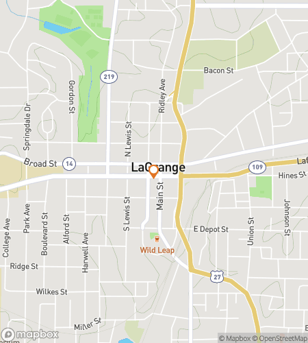 Hartă a turului pe jos cu vânătoare de comori pentru Poveștile din LaGrange