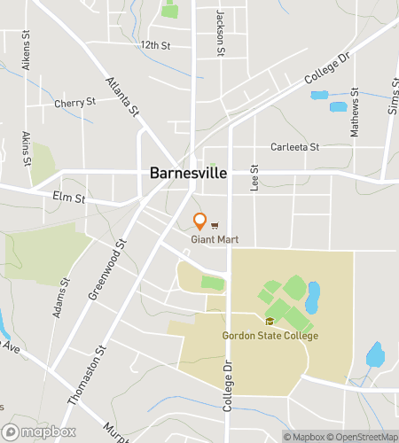 बार्न्सविले बाउंटीफुल बोनान्ज़ा के लिए स्केवेंजर हंट वॉकिंग टूर का नक्शा