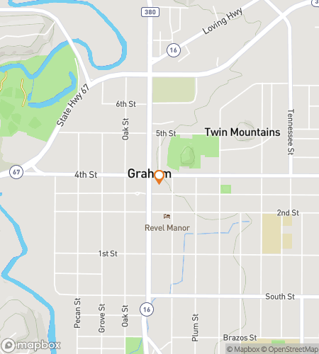 Map of scavenger hunt walking tour for Graham‘s Grand Giddy-Up Galore