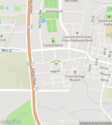 Map of scavenger hunt walking tour for Frisco Scavenger Hunt