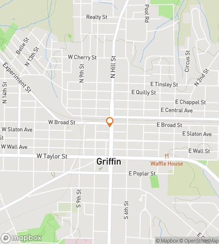 Map of scavenger hunt walking tour for Griffin‘s Giddy Galivant