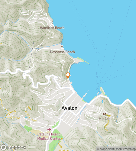 Carte de la visite à pied de la chasse au trésor pour Les plages d'Avalon !