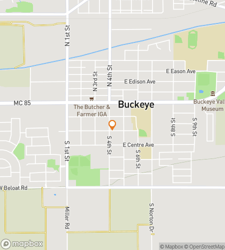 Map of scavenger hunt walking tour for Buck Yeah&excl;&colon; The Sun-Soaked Buckeye Hunt