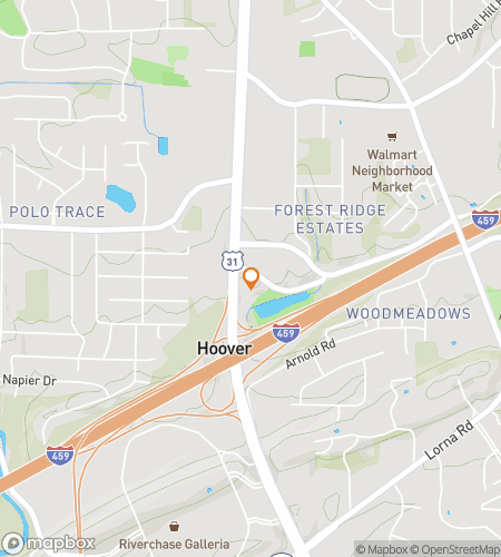 Kart over skattejakt-vandretur for Hoover Scavenger Hunt