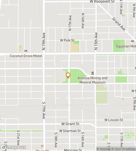 Map of scavenger hunt walking tour for Arizonas Capitol Sights