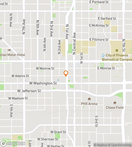 Map of scavenger hunt walking tour for The Beauty of the Phoenix