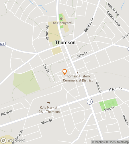 थॉमसन के थ्रिलिंग ट्रेजर ट्रेक के लिए स्कैवेंजर हंट वॉकिंग टूर का नक्शा