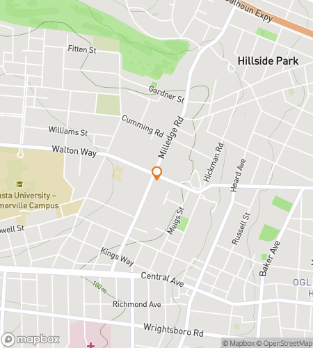 Map of scavenger hunt walking tour for Summerville Sleuthin‘ Scavenger Spectacle