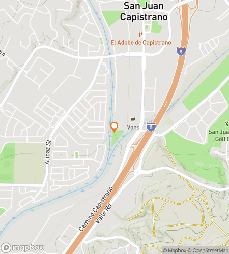 Карта пешеходного квеста «Призрачный тур по Сан-Хуан-Капистрано»