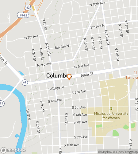 Map of scavenger hunt walking tour for Columbus Conundrum Caper