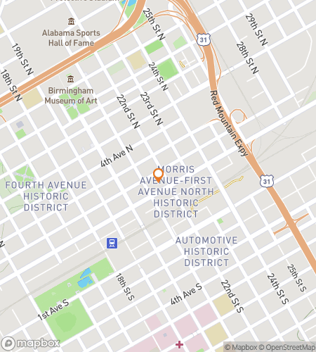 Map of scavenger hunt walking tour for Birminghams Best Bars