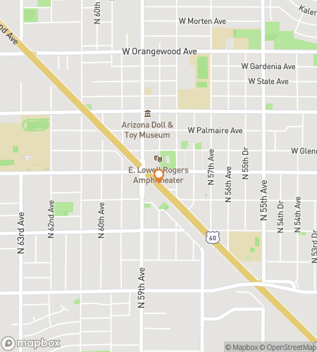 Map of scavenger hunt walking tour for Glendale Digs and Discoveries