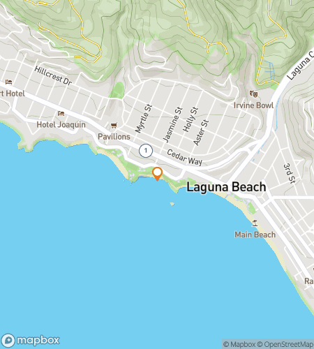 Map of scavenger hunt walking tour for Sunset Strolls in Heisler Park