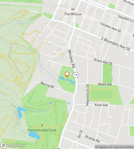 Map of scavenger hunt walking tour for Aiken It All In: The Full-Send Aiken Quest