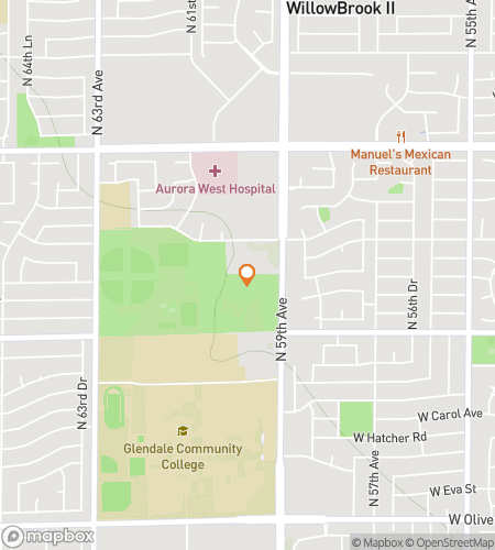 Mapa pěší prohlídky s lovcem pokladů pro Sahuaro Ranch Park Scavenger Hunt