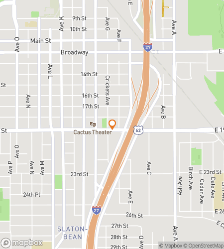 Map of scavenger hunt walking tour for Lubbocks History Unlock