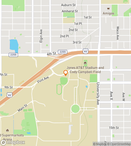 Карта пешеходного тура с поиском сокровищ для охоты в Техасском Технологическом Университете