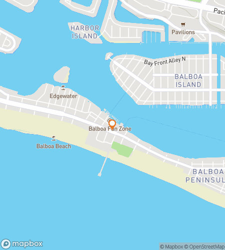 Map of scavenger hunt walking tour for Newport Beach California Bar Hunt