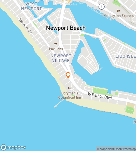 Map of scavenger hunt walking tour for Beach Bliss