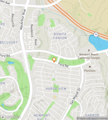 Map of scavenger hunt walking tour for Home Run Hangout: Bonita Canyon Sports Park