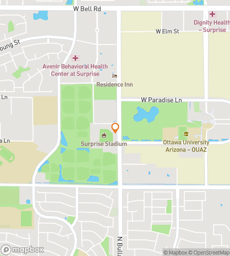 Map of scavenger hunt walking tour for Surprise Scavenger Hunt