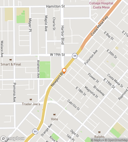 Costa Mesa'nın Meraklı Arayışı scavenger hunt yürüyüş turu haritası