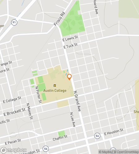 Map of scavenger hunt walking tour for Austin College Hunt