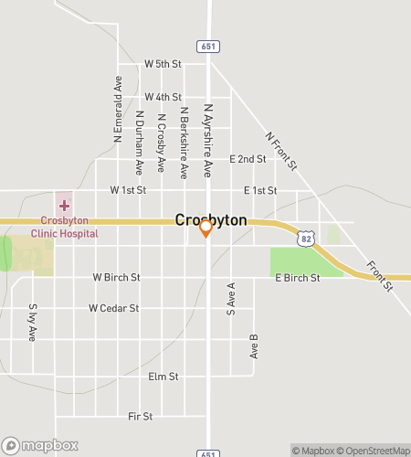 Map of scavenger hunt walking tour for Crosbytons Downtown Delight Scavenger Hunt