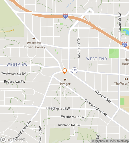 Map of scavenger hunt walking tour for Westview Whimsical Wonders Hunt