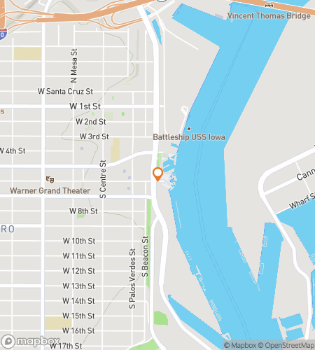 Map of scavenger hunt walking tour for San Pedro Scavenger Hunt