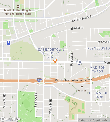 Map of scavenger hunt walking tour for Hotlanta Hustle