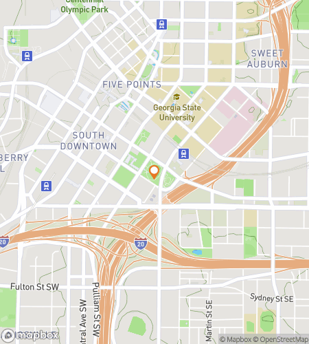 जॉर्जिया स्टेट यूनिवर्सिटी हंट के लिए स्कैवेंजर हंट वॉकिंग टूर का नक्शा