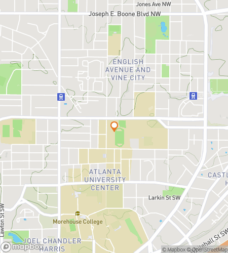 Map of scavenger hunt walking tour for Morehouse College Hunt