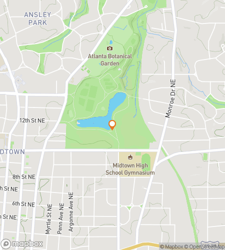 Map of scavenger hunt walking tour for Lake Clue-la Meer – Piedmont Park