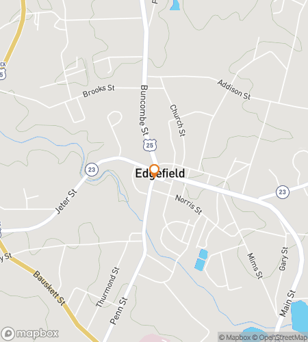 Map of scavenger hunt walking tour for Edgefield‘s Downtown Dash & Discover