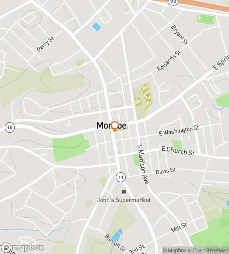 Térkép a kincskereső sétáról a Monroe Kincskeresőhöz