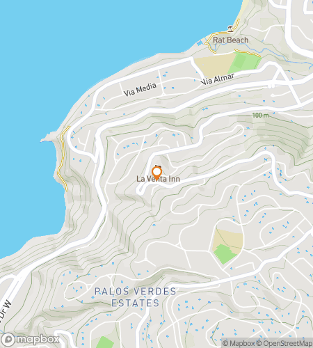 Mapa procházky s průvodcem pro Cliffhanger v Rancho Palos Verdes